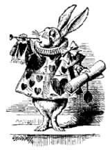 Rabbit blowing horn
